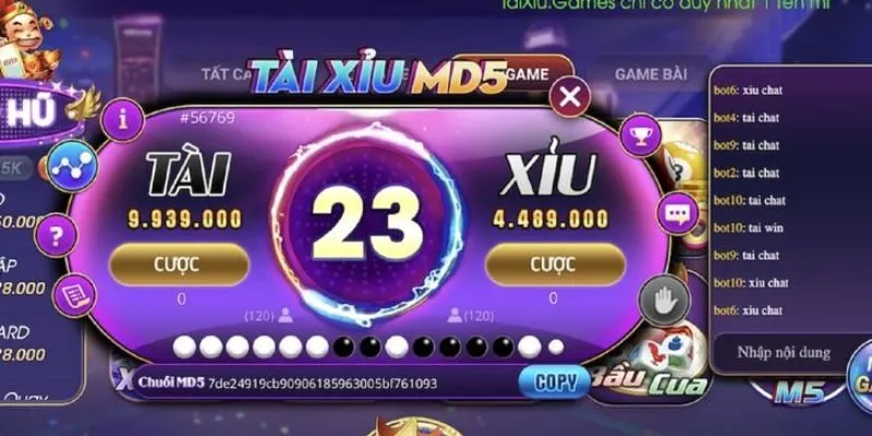 Tài Xỉu MD5 | Trải Nghiệm Cá Cược Game Bất Tận Tại AB77